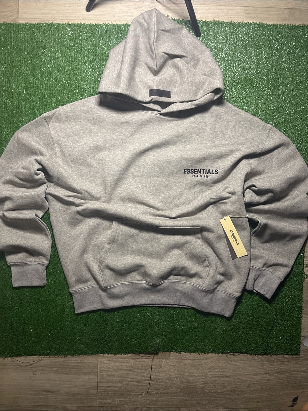 Essentials Men's Gray Hoodie Sweatshirt